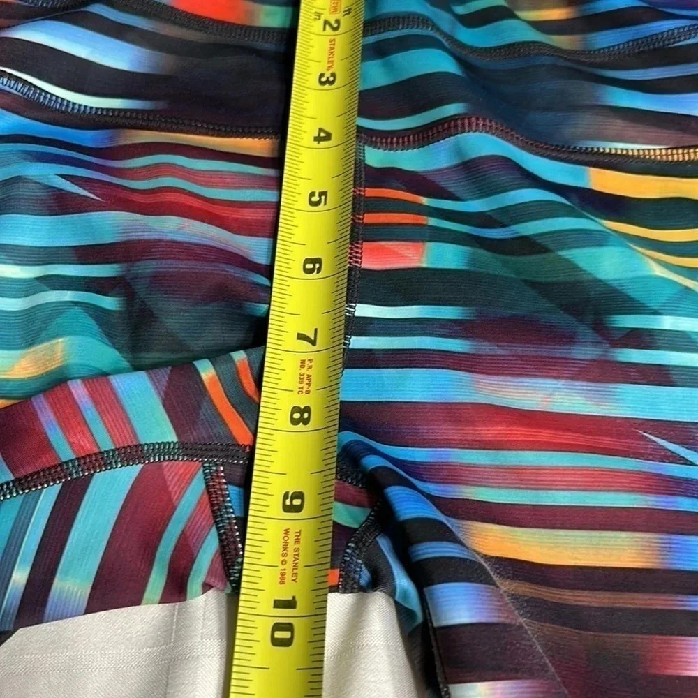 Athleta  leggings size small ,multicolor stripes with abstract geometric,gym,EC - Picture 16 of 16